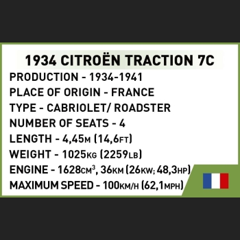 Citroen Traction 7C 199 Kl. 1:35Pojazd